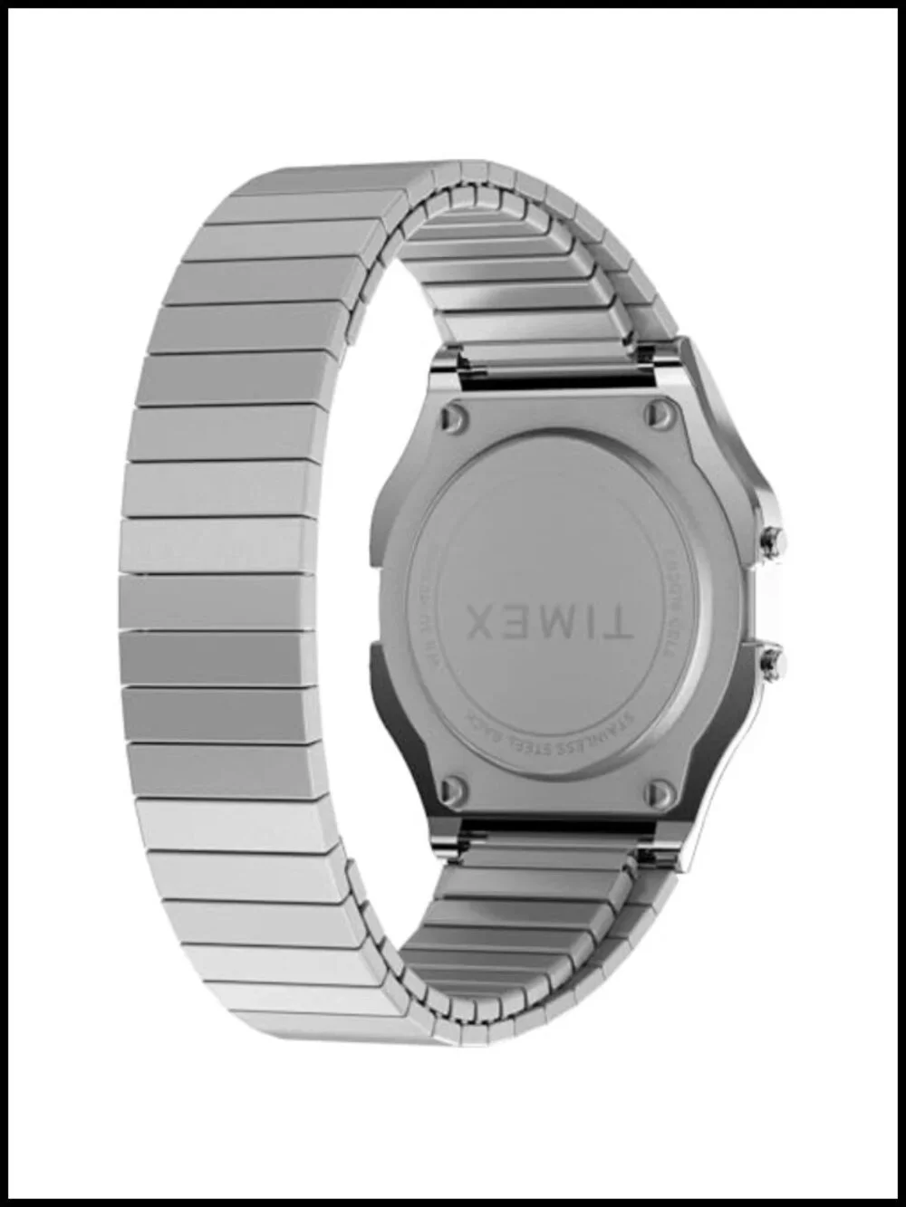 Timex Men's Classic Digital 34mm Watch Stainless Steel Expansion Band